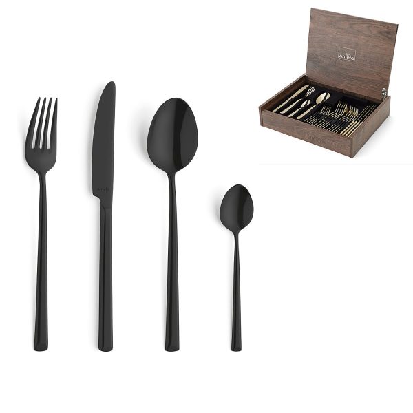 Metropole Black Cutlery